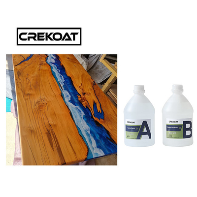 2/1 Ratio Clear Epoxy Resin Kit Casting Coating For River Table Tops Low Odor