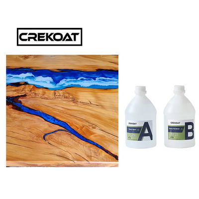 4 Inches Thick Casting Resin Epoxy For Table Single Pour Crystal Clear