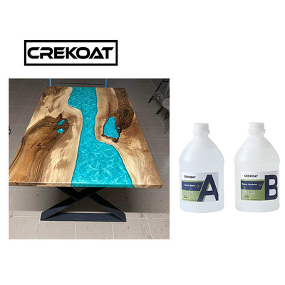 4 Inches Thick Casting Resin Epoxy For Table Single Pour Crystal Clear