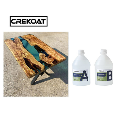 4 Inches Thick Casting Resin Epoxy For Table Single Pour Crystal Clear