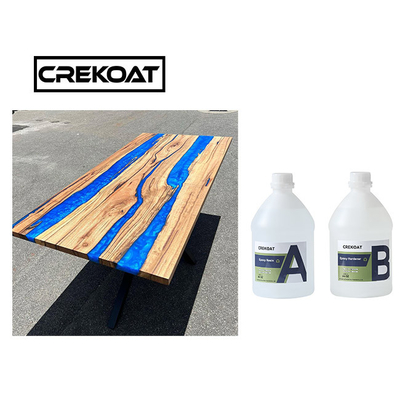 4 Inches Thick Casting Resin Epoxy For Table Single Pour Crystal Clear