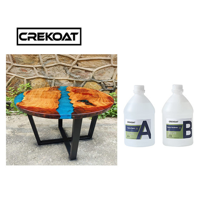 Pourable Self Leveling Table Top Epoxy Resin Two Part Crystal Clear Resin