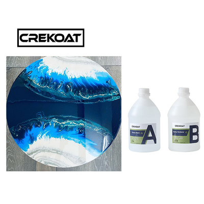 Pourable Self Leveling Table Top Epoxy Resin Two Part Crystal Clear Resin