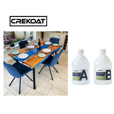 Chemical Resist Crystal Clear Epoxy Resin Rock Hard Deep Cast Resin For Table