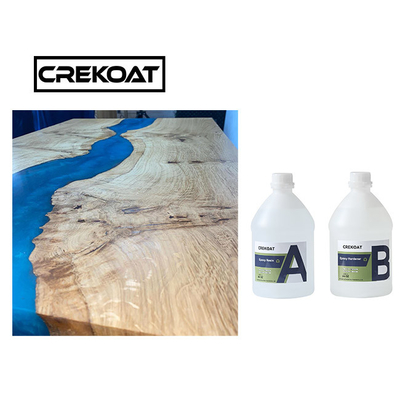 Waterproof Crystal Clear Epoxy Resin For Wood Anti Yellow Glass Like Finish