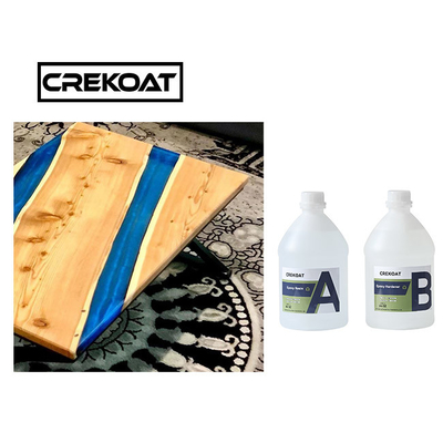 Waterproof Crystal Clear Epoxy Resin For Wood Anti Yellow Glass Like Finish