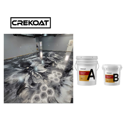 Smooth Metallic Garage Floor Paint Clear Liquid Epoxy Resin