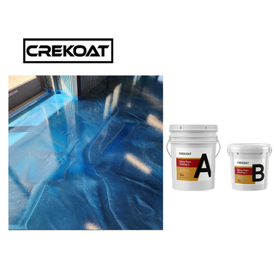 Smooth Metallic Garage Floor Paint Clear Liquid Epoxy Resin