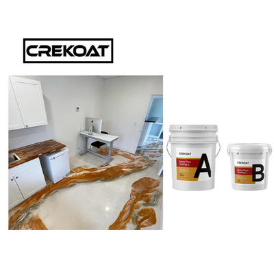 Garage Metallic Epoxy Floor Coating Waterproof High Strength Epoxy Resin Copper