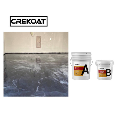 Garage Metallic Epoxy Floor Coating Waterproof High Strength Epoxy Resin Copper