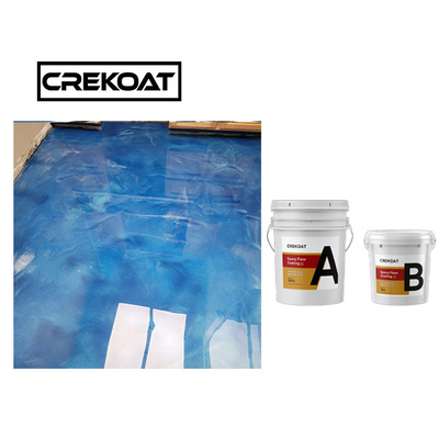 Metallic Concrete Epoxy Resin floor Paint UV Protection Coating Naturally De Foaming
