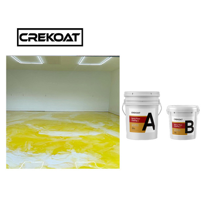 Metallic Concrete Epoxy Resin floor Paint UV Protection Coating Naturally De Foaming
