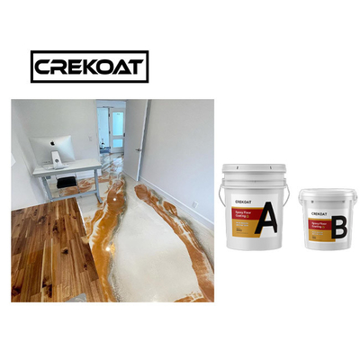 Glass Like Metallic Epoxy Basement Floor Paint Non Toxic Viscous