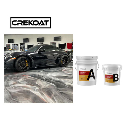 Crystal Clear Concrete Metallic Epoxy Floor Coating Scratch Resistant