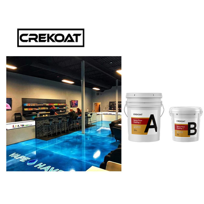 TDS Blue Metallic Epoxy Floor Coating High Gloss Floor Paint