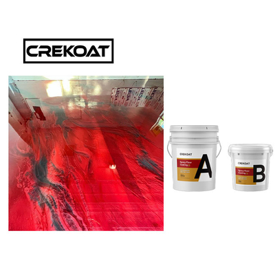 TDS Blue Metallic Epoxy Floor Coating High Gloss Floor Paint