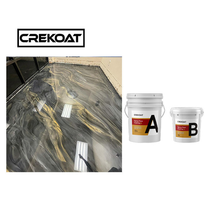 Food Grade Epoxy Resin Floor Paint Metallic Garage Floor Solvent Free Materials