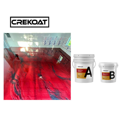 Airport Metallic Epoxy Floor Paint UV Resistant Epoxy Resin And Hardner