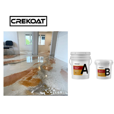 Airport Metallic Epoxy Floor Paint UV Resistant Epoxy Resin And Hardner