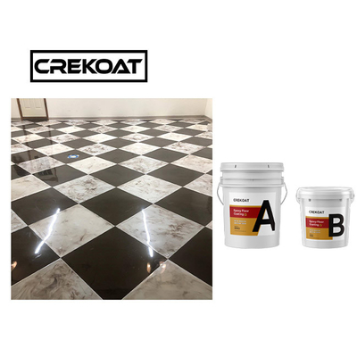 Self Degassing Metallic Epoxy Floor Coating Strong Bond Epoxy Resin And Hardener