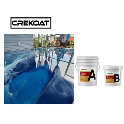 Self Degassing Metallic Epoxy Floor Coating Strong Bond Epoxy Resin And Hardener