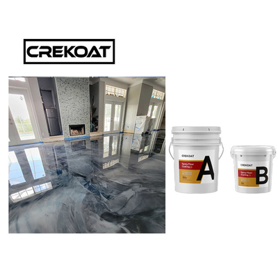 Self Leveling Black Metallic Epoxy Floor Coating for Ceramic