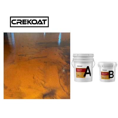 Super Gloss Clear Industrial Metallic Epoxy Floor Coating Two Components