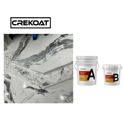 Clear Pure Epoxy Resin Metallic Floor Paint Heat Resistant