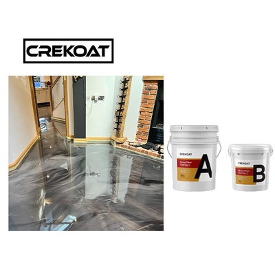 Metallic Epoxy Resin Floor Coating Solvent Less Fast Curing