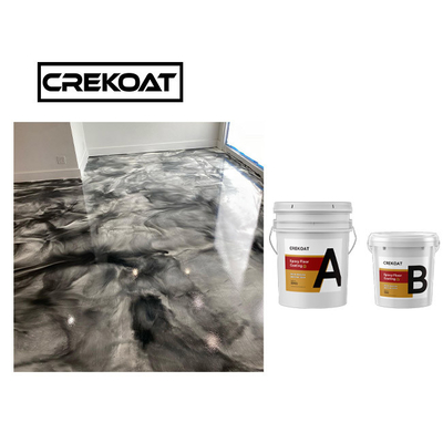 Metallic Epoxy Resin Floor Coating Solvent Less Fast Curing