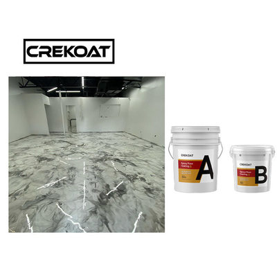 Two Component AB Resin Metallic Epoxy Floor Coating Water Resistant