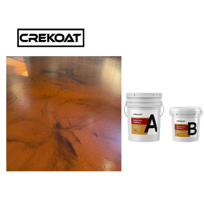 Two Component AB Resin Metallic Epoxy Floor Coating Water Resistant