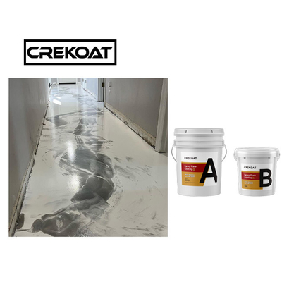 MSDS White Metallic Epoxy Floor Coating Clear Polyester Resin For Concrete