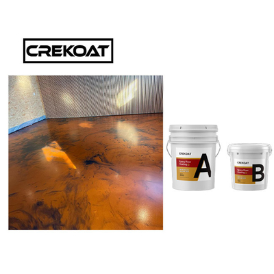100% Solid Poly Epoxy Resin Coating Metallic Epoxy Floor System
