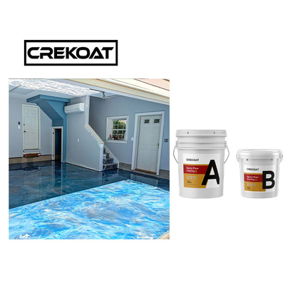 Non Toxic Metallic Epoxy Flooring Resin Clear Epoxy Polyaspartic Base