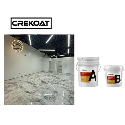 Non Toxic Metallic Epoxy Flooring Resin Clear Epoxy Polyaspartic Base