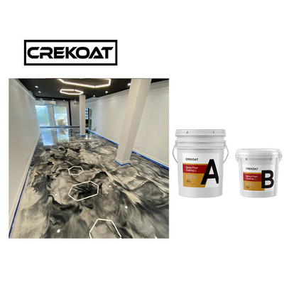 Non Toxic Metallic Epoxy Flooring Resin Clear Epoxy Polyaspartic Base