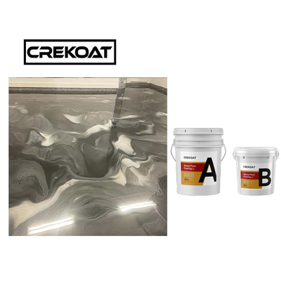 Non Toxic Metallic Epoxy Flooring Resin Clear Epoxy Polyaspartic Base