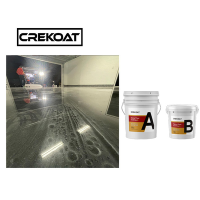 Two Part Metallic Epoxy Floor Coating Skid Resistant High Durability