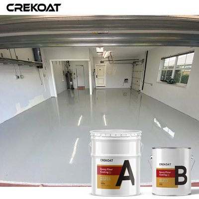 100% Solid Decorative Garage Floor Coatings High Gloss Transparent Epoxy Resin