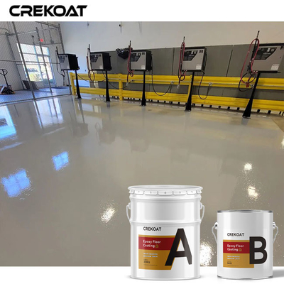 Self Leveling High Gloss White Epoxy Floor Paint Smooth And Seamless Surface