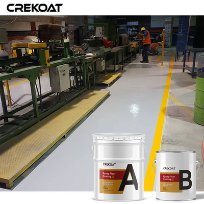 Seamless Water Based Epoxy Floor Coating Resistance To Chemicals Oils Stains