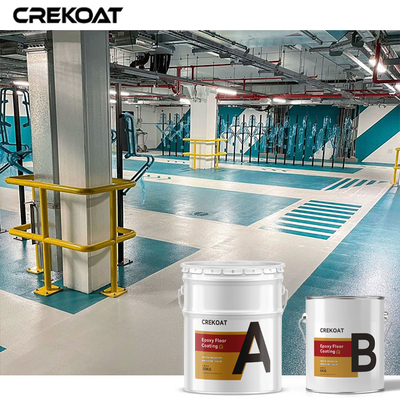 Quick Drying Water Based Epoxy Floor Coating Rapid Recoat Time High Gloss
