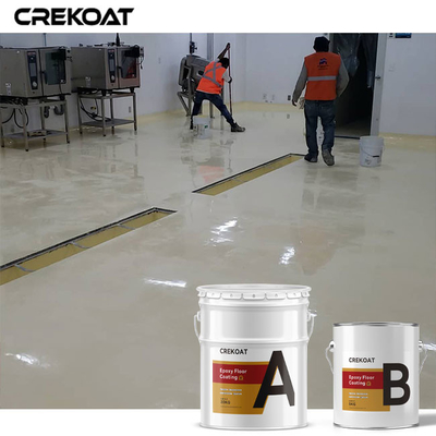 Impact Resistance Non Slip Epoxy Floor Coating Creates High Gloss Finish