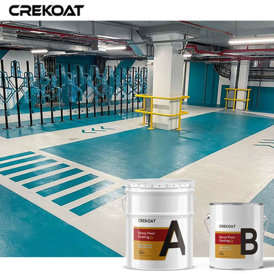 Long Lasting Non Slip Epoxy Floor Coating Customizable Colors Textures
