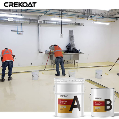 Hygienic Seamless Non Slip Epoxy Floor Coating Combines Epoxy Resins And Additives