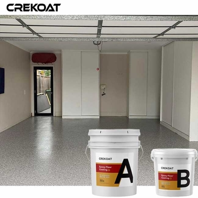 Decorative Polyaspartic Flake Floor Blending Epoxy Resin With Color Chips