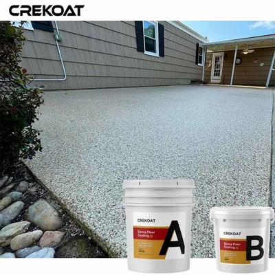 Decorative Color Flakes Clear Epoxy Resin Coating For Swimming Pool Decks