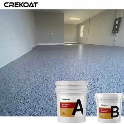 Water Based Transparent Epoxy Resin Floor Coating Broadcast Decorative Flake System