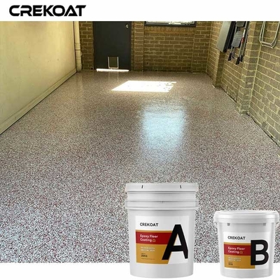 Garages Terraces Decorative Epoxy Resin Floor Coating With Multi Color Flakes